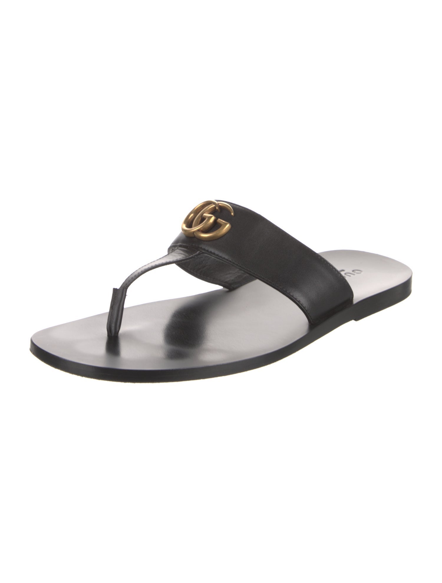 Gucci Leather Flip Flops